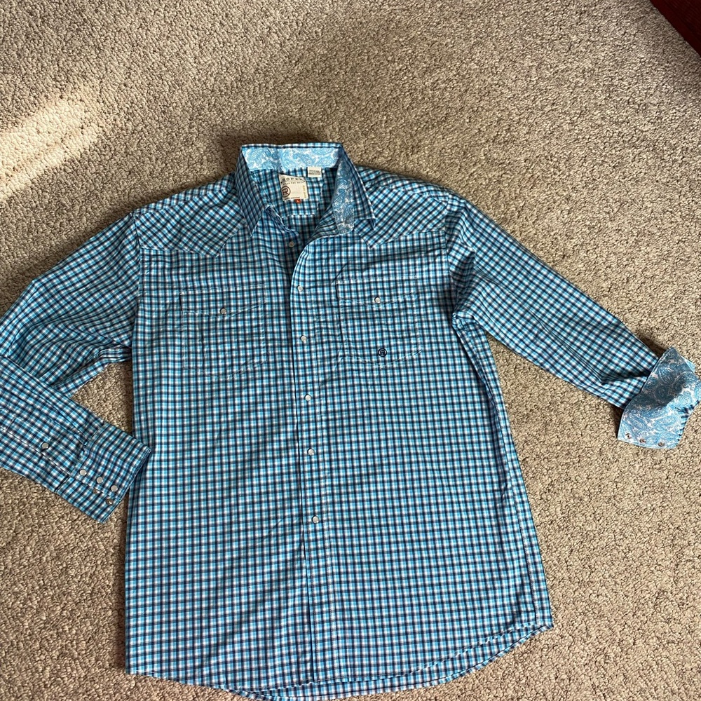 NWOT  Roper Wear the West size Large snap down Western style long sleeves shirt - Picture 12 of 12